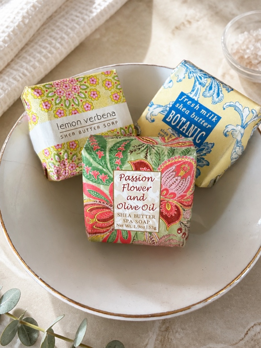Shea Butter Spa Soap - Passion Flower and Olive Oil (Green)